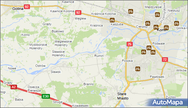 mapa Rumin, Rumin na mapie Targeo