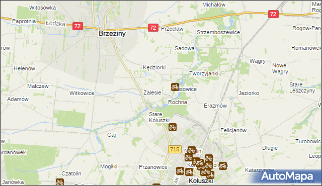 mapa Ścibiorów, Ścibiorów na mapie Targeo