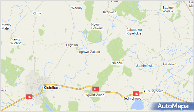 mapa Stary Folwark gmina Kisielice, Stary Folwark gmina Kisielice na mapie Targeo