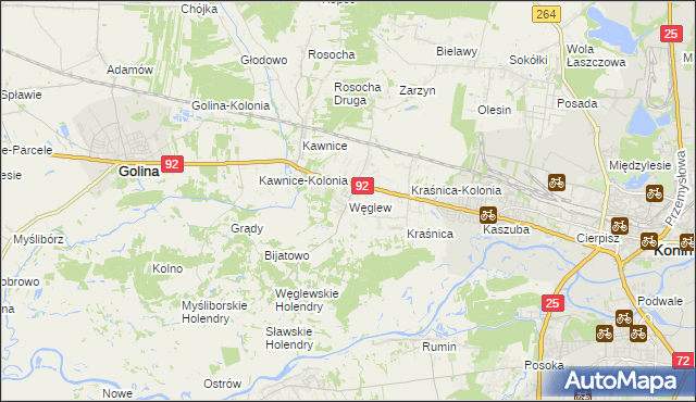 mapa Węglew, Węglew na mapie Targeo