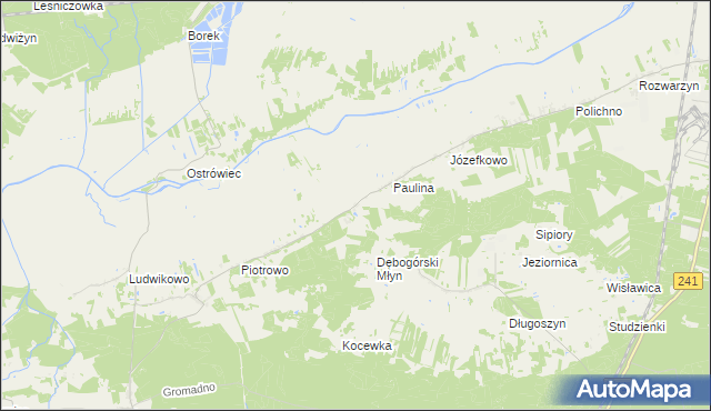 mapa Kowalewko-Folwark, Kowalewko-Folwark na mapie Targeo