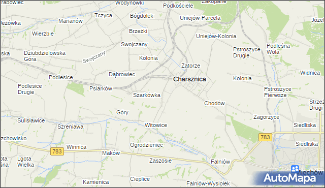 mapa Ciszowice, Ciszowice na mapie Targeo