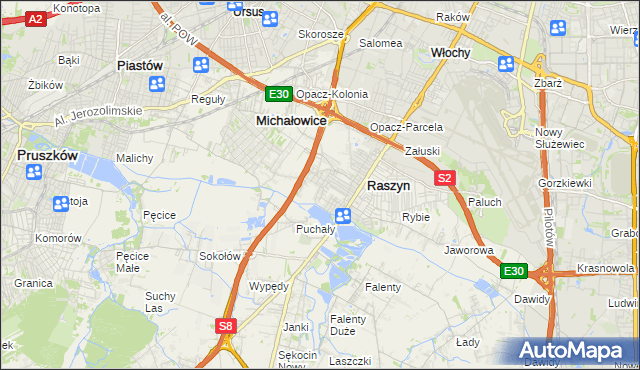 mapa Nowe Grocholice, Nowe Grocholice na mapie Targeo