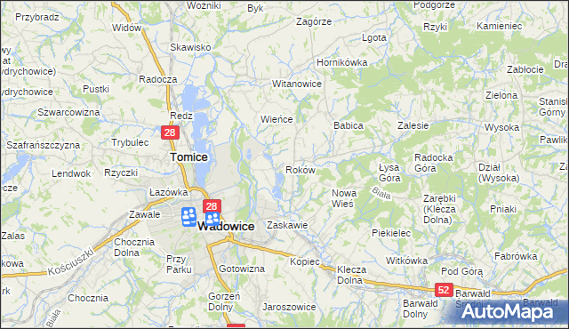 mapa Roków, Roków na mapie Targeo