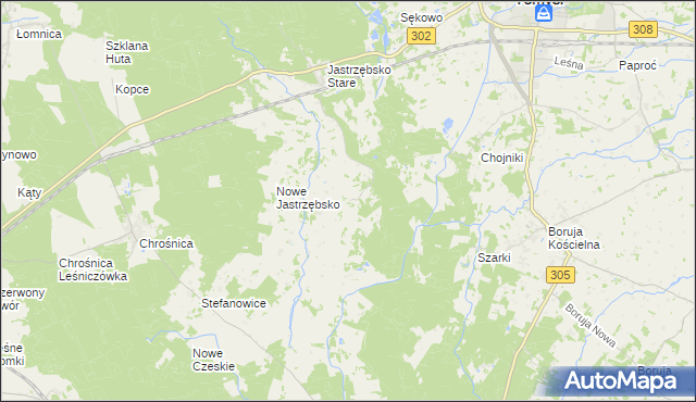 mapa Grubsko, Grubsko na mapie Targeo