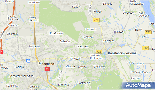 mapa Kierszek, Kierszek na mapie Targeo