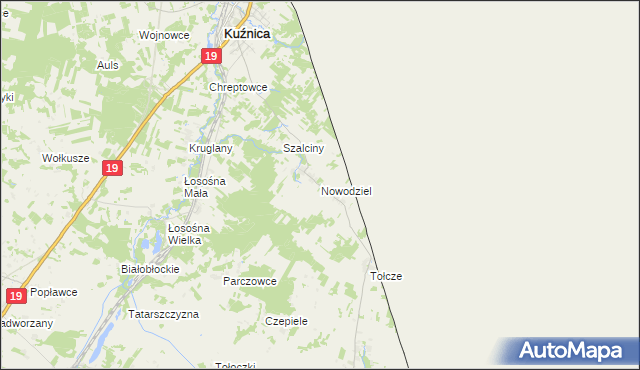 mapa Nowodziel, Nowodziel na mapie Targeo