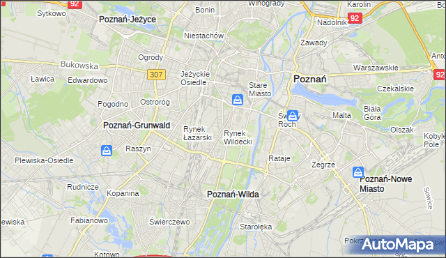 mapa Rynek Wildecki, Rynek Wildecki na mapie Targeo