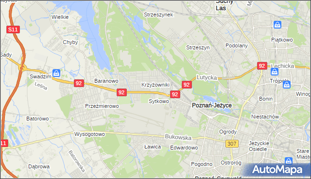 mapa Smochowice, Smochowice na mapie Targeo