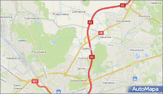 mapa Szałsza, Szałsza na mapie Targeo