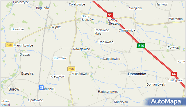 mapa Gostkowice gmina Domaniów, Gostkowice gmina Domaniów na mapie Targeo