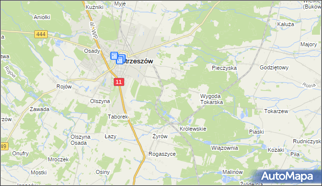 mapa Ostrzeszów-Pustkowie, Ostrzeszów-Pustkowie na mapie Targeo