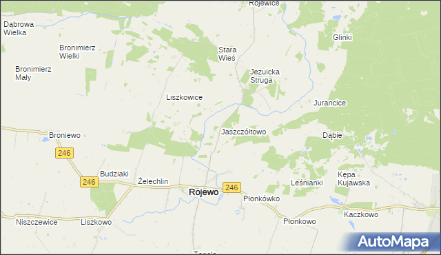 mapa Jaszczółtowo, Jaszczółtowo na mapie Targeo