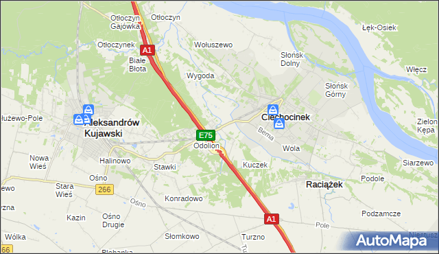 mapa Nowy Ciechocinek, Nowy Ciechocinek na mapie Targeo