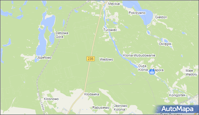 mapa Wędowo, Wędowo na mapie Targeo