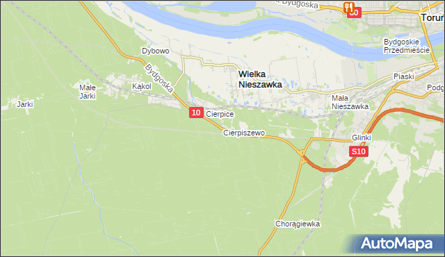 mapa Cierpiszewo, Cierpiszewo na mapie Targeo