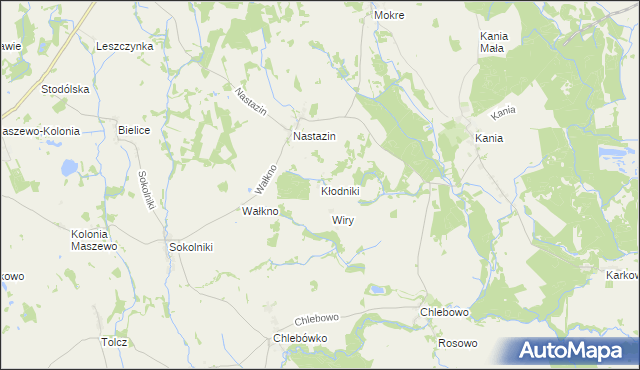 mapa Kłodniki, Kłodniki na mapie Targeo