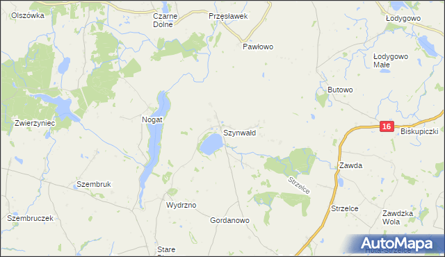 mapa Szynwałd gmina Łasin, Szynwałd gmina Łasin na mapie Targeo