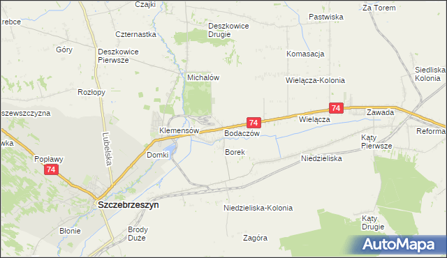 mapa Bodaczów, Bodaczów na mapie Targeo