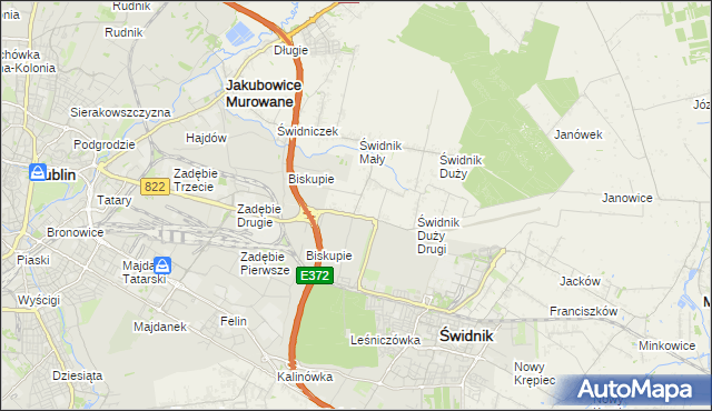 mapa Kolonia Świdnik Mały, Kolonia Świdnik Mały na mapie Targeo