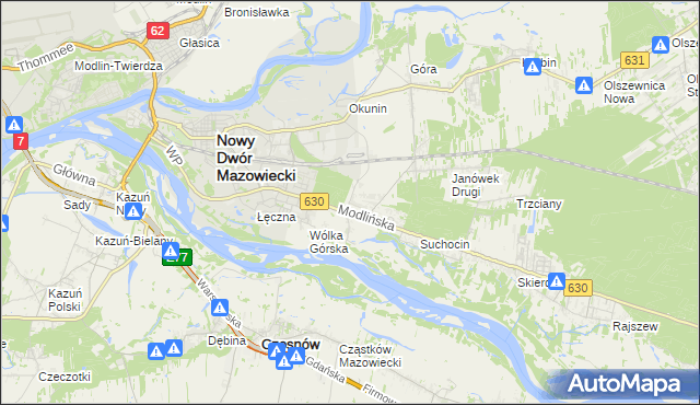 mapa Boża Wola gmina Jabłonna, Boża Wola gmina Jabłonna na mapie Targeo