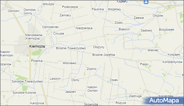 mapa Brodne-Józefów, Brodne-Józefów na mapie Targeo