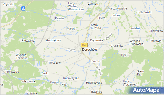 mapa Doruchów, Doruchów na mapie Targeo