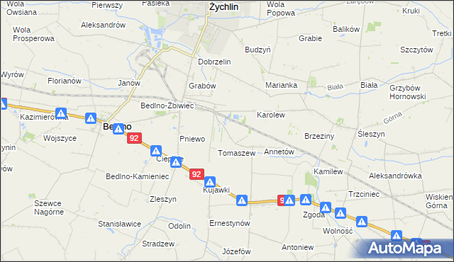 mapa Franciszków Nowy, Franciszków Nowy na mapie Targeo