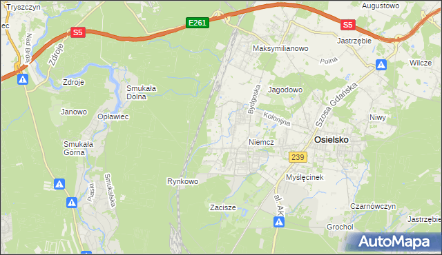 mapa Jagodowo Leśniczówka, Jagodowo Leśniczówka na mapie Targeo