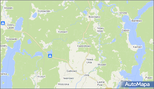 mapa Kadzidłowo, Kadzidłowo na mapie Targeo