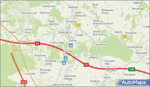 mapa Kolonia Głowa, Kolonia Głowa na mapie Targeo