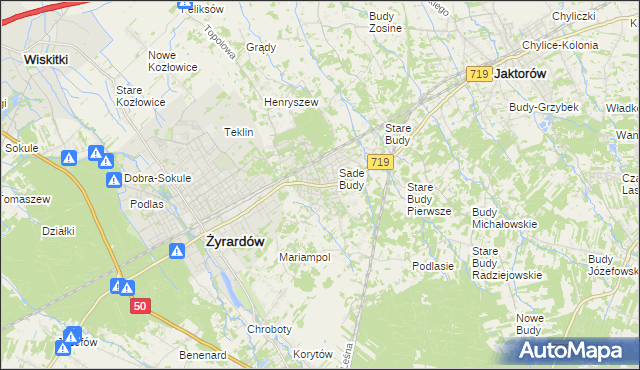 mapa Międzyborów, Międzyborów na mapie Targeo