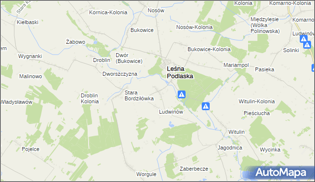 mapa Nowa Bordziłówka, Nowa Bordziłówka na mapie Targeo