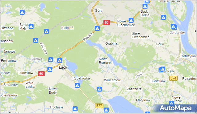 mapa Nowe Rumunki, Nowe Rumunki na mapie Targeo