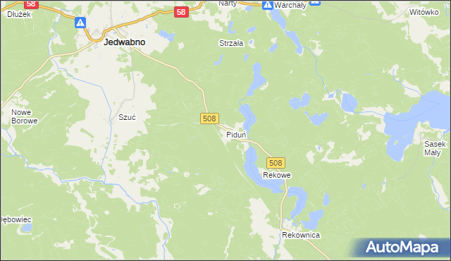 mapa Piduń, Piduń na mapie Targeo