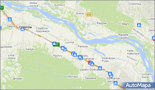 mapa Pieńków, Pieńków na mapie Targeo