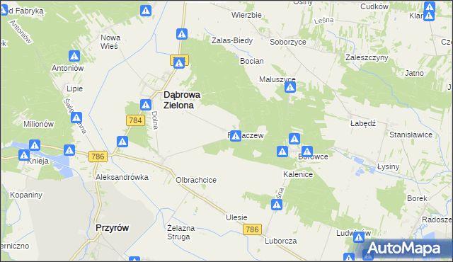 mapa Rogaczew, Rogaczew na mapie Targeo