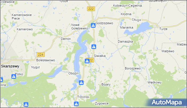 mapa Siwiałka, Siwiałka na mapie Targeo