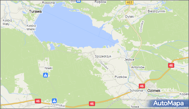 mapa Szczedrzyk, Szczedrzyk na mapie Targeo