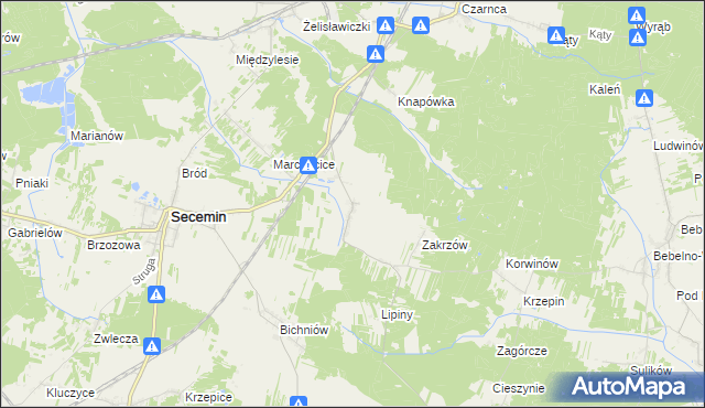 mapa Wałkonowy Dolne, Wałkonowy Dolne na mapie Targeo