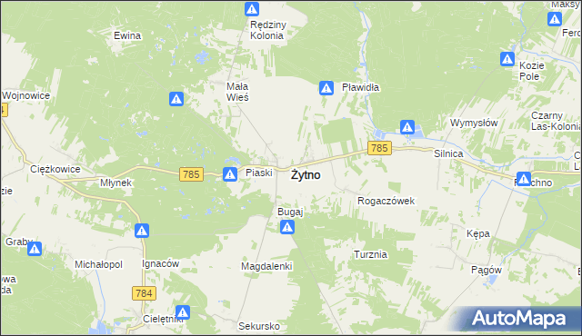 mapa Żytno, Żytno na mapie Targeo