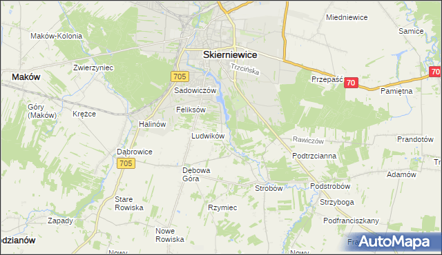 mapa Balcerów, Balcerów na mapie Targeo