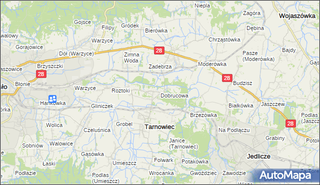 mapa Dobrucowa, Dobrucowa na mapie Targeo