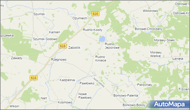 mapa Rudno Kmiece, Rudno Kmiece na mapie Targeo