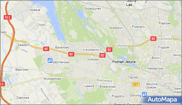 mapa Smochowice, Smochowice na mapie Targeo