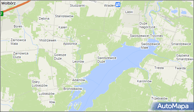 mapa Swolszewice Duże, Swolszewice Duże na mapie Targeo