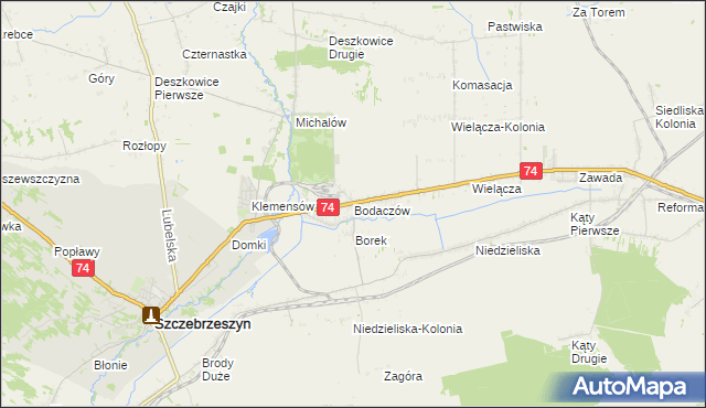 mapa Bodaczów, Bodaczów na mapie Targeo