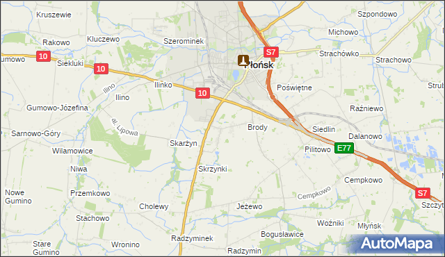 mapa Bońki, Bońki na mapie Targeo