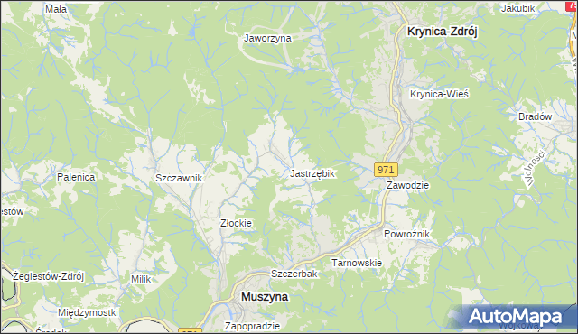 mapa Jastrzębik, Jastrzębik na mapie Targeo