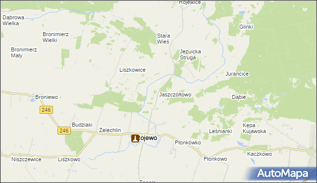 mapa Jaszczółtowo, Jaszczółtowo na mapie Targeo